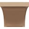 Ekena Millwork 10"W x 10"D x 10"H Wide Helena Rough Cedar Woodgrain TimberThane Corbel, Primed Tan CORUR10X10X10HELRCPR - alternate 5
